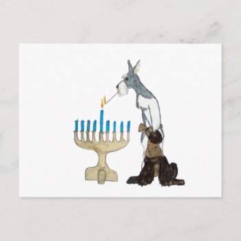 Chanukah ( Hanukkah ) Card by SocialSchnauzer at Zazzle