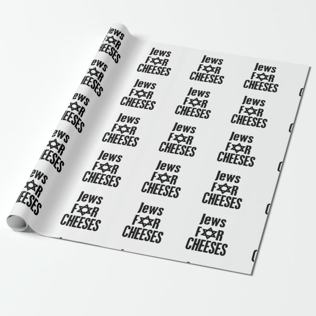 Chanukah hanukkah Jews for cheeses funny Wrapping Paper (Unrolled)