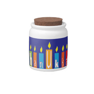 Chanukah Let's Get Lit Candy Jar