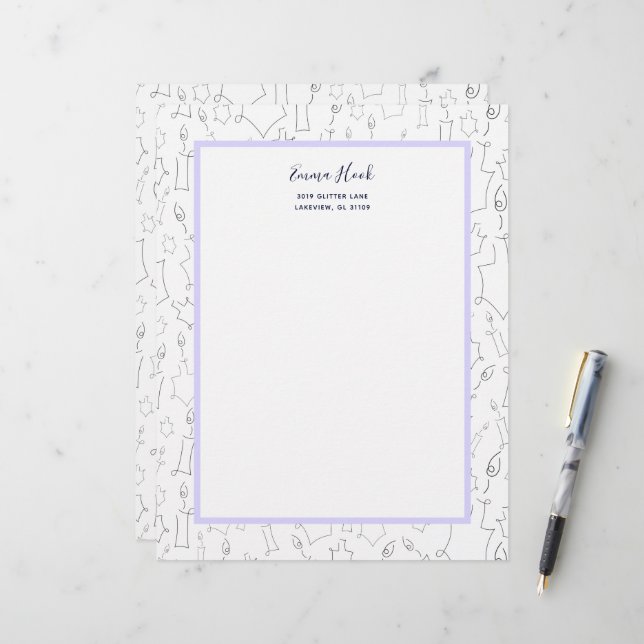 Chanukah Letterhead (Front/Back In Situ)