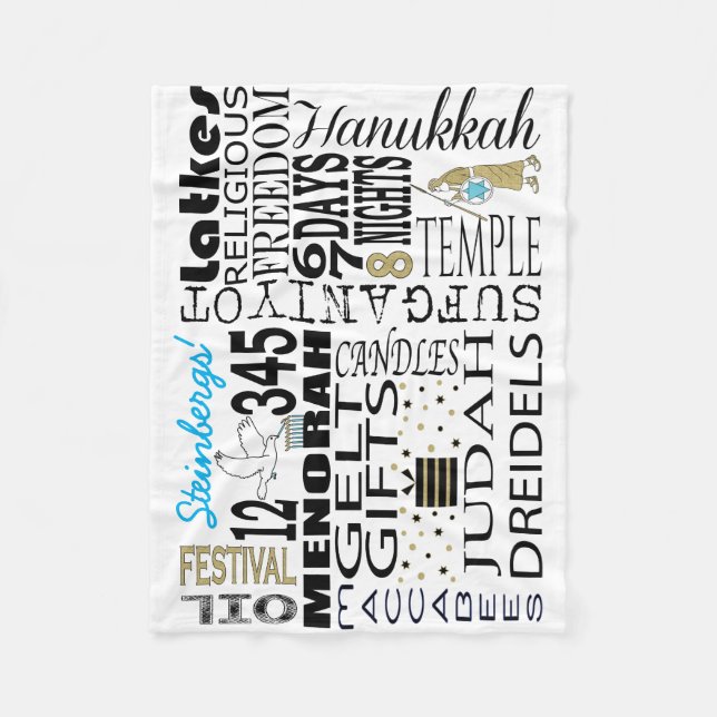 Chanukah Means Fleece Blanket (Front)