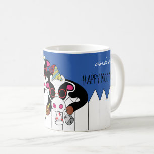 Chanukah Mug 11 oz. "Happy Moo Year"