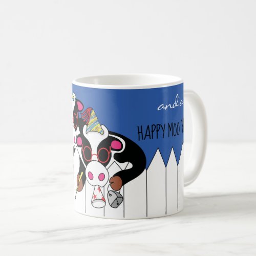 Chanukah Mug 11 oz Happy Moo Year