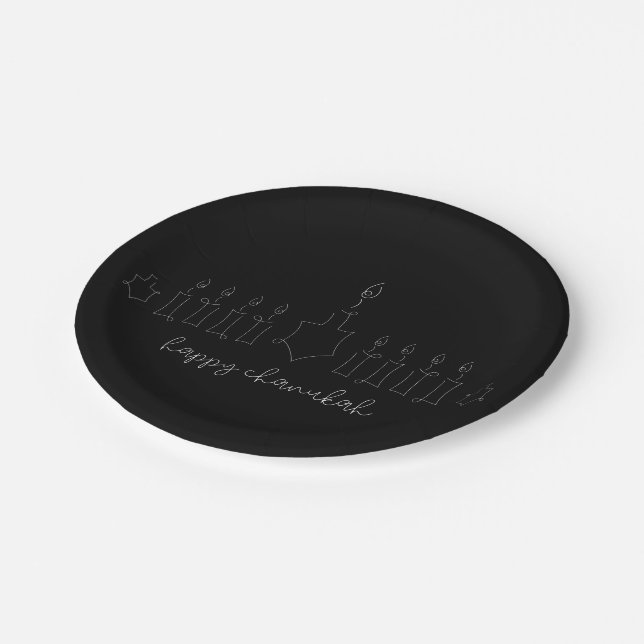 Chanukah Paper Plate (Angled)