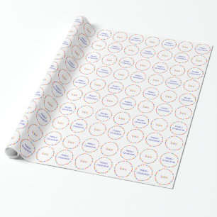Chanukah Rainbow Menorah Wrapping Paper