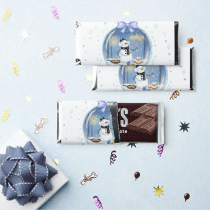 Chanukah Snow Globe Hershey Bar Favors