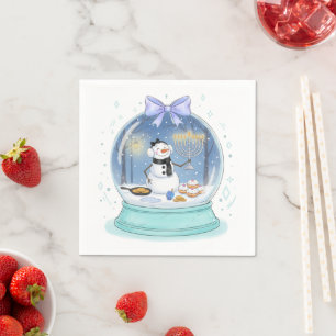 Chanukah Snow Globe Napkins
