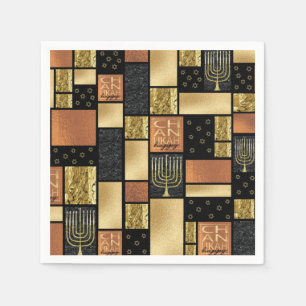 Chanukah Sparkley Tiles Napkins