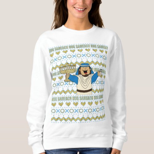 Chanukah Ugly Sweater Sweatshirt Bling
