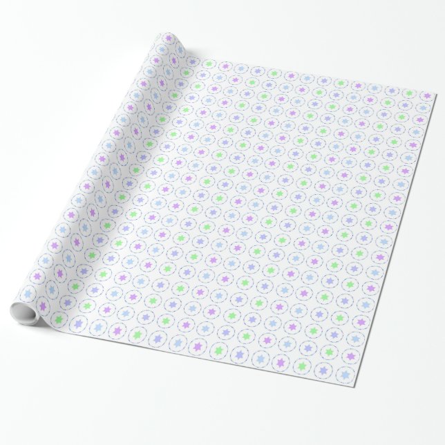 Chanukah Wrapping Paper (Unrolled)