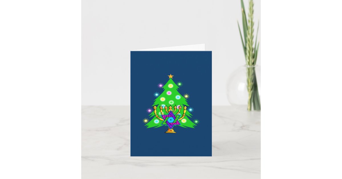 Chanukkah and Christmas Holiday Card | Zazzle