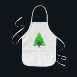 Chanukkah and Christmas Kids' Apron<br><div class="desc">Hanukkah and Christmas together is perfect for interfaith families who celebrate both holidays. Featuring a chanukah menorah in front of a Christmas tree bringing out the spirit of the holidays.</div>