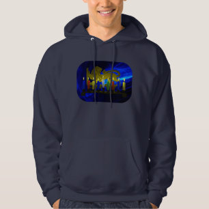 Chanukkah Brass Lion Menorah Hoodie