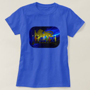 Chanukkah Brass Lion Menorah T-Shirt
