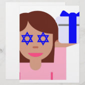chanukkah hair flip emoji (Front/Back)
