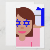 chanukkah hair flip emoji (Front/Back)