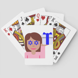chanukkah hair flip emoji poker cards