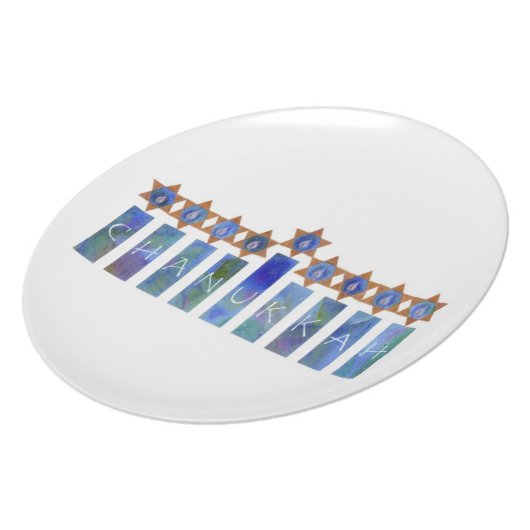 Chanukkah Plate (Left Side)