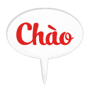 Chào / Hello ~ Vietnam / Vietnamese / Tiếng Việt Cake Topper