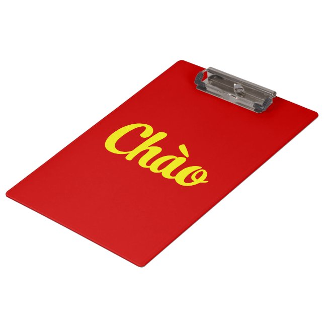 Chào / Hello ~ Vietnam / Vietnamese / Tiếng Việt Clipboard (Angled)