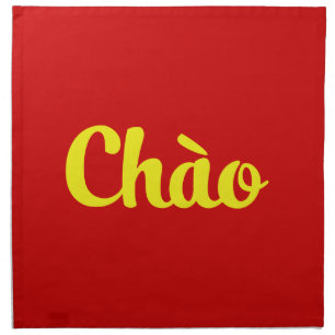 Chào / Hello ~ Vietnam / Vietnamese / Tiếng Việt Cloth Napkin