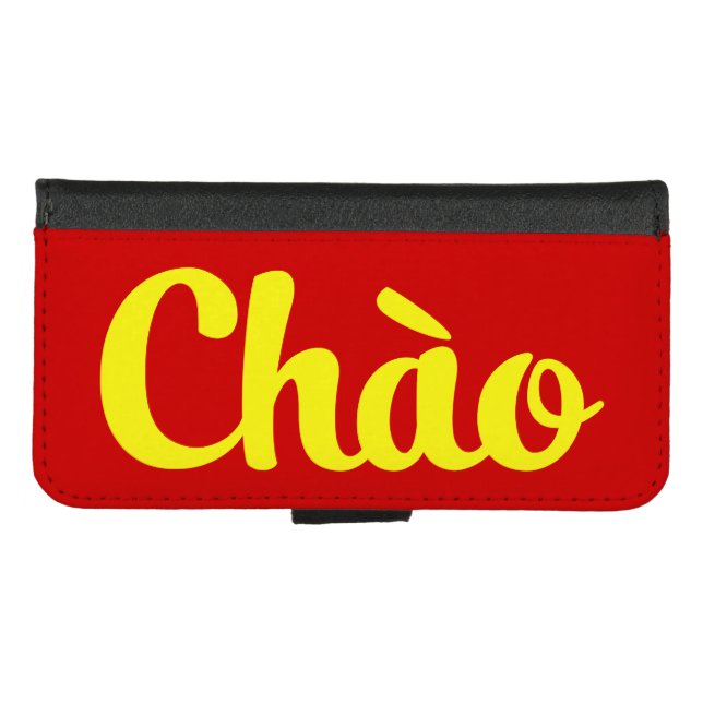 Chào / Hello ~ Vietnam / Vietnamese / Tiếng Việt iPhone Wallet Case (Front (Horizontal))