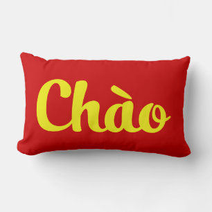Chào / Hello ~ Vietnam / Vietnamese / Tiếng Việt Lumbar Pillow