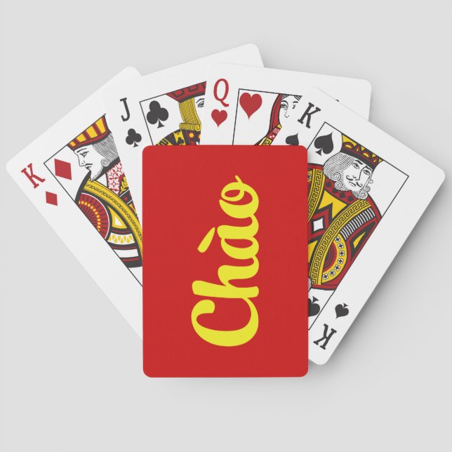 Chào / Hello ~ Vietnam / Vietnamese / Tiếng Việt Poker Cards (Back)