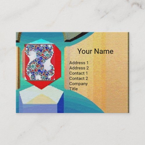 CHAOS AND ORDER TEMPLE Surreal Fractal Art Business Card