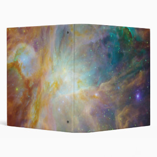 Chaos at Heart of Orion Spitzer Hubble Composite 3 Ring Binder