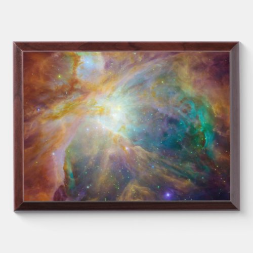 Chaos at Heart of Orion Spitzer Hubble Composite Award Plaque