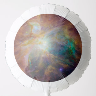 Chaos at Heart of Orion Spitzer Hubble Composite Balloon