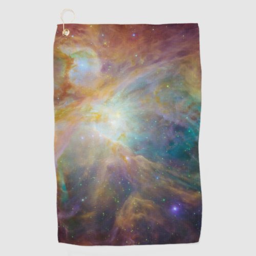Chaos at Heart of Orion Spitzer Hubble Composite Golf Towel