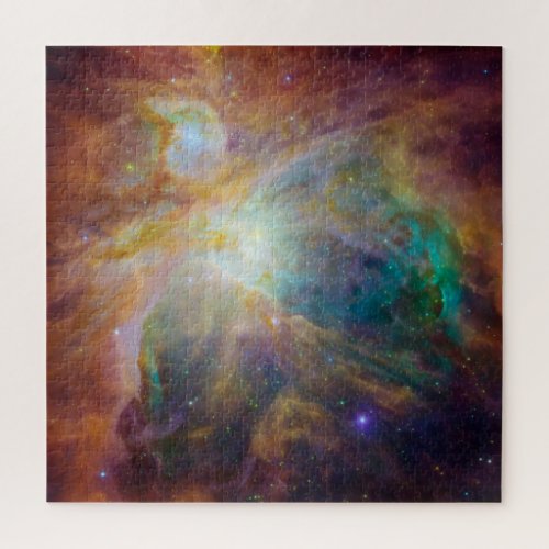 Chaos at Heart of Orion Spitzer Hubble Composite Jigsaw Puzzle