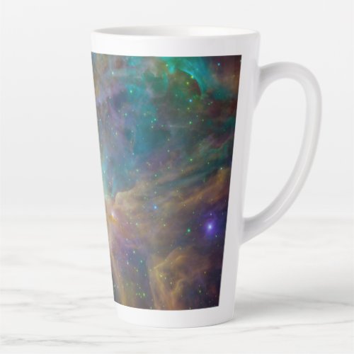 Chaos at Heart of Orion Spitzer Hubble Composite Latte Mug