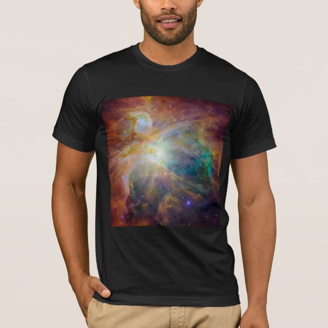 Chaos at Heart of Orion Spitzer Hubble Composite T-Shirt (Front)