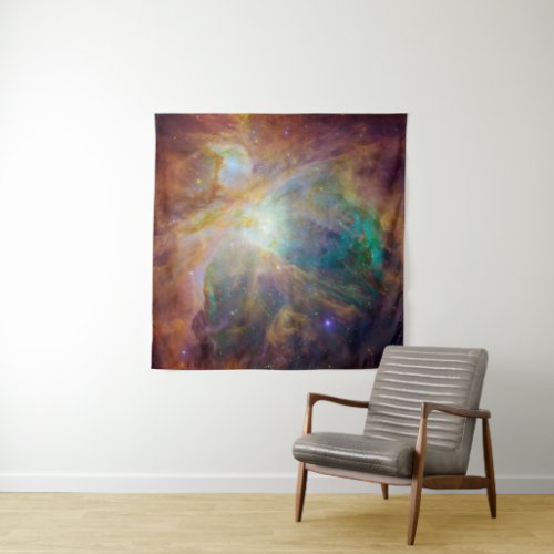Chaos at Heart of Orion Spitzer Hubble Composite Tapestry
