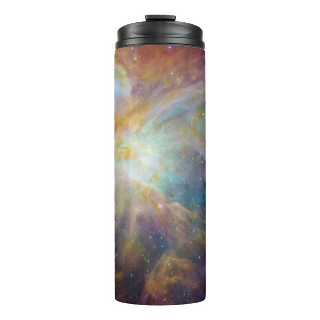 Chaos at Heart of Orion Spitzer Hubble Composite Thermal Tumbler (Front)