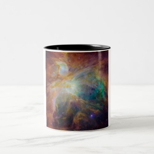 Chaos at Heart of Orion Spitzer Hubble Composite Two_Tone Coffee Mug