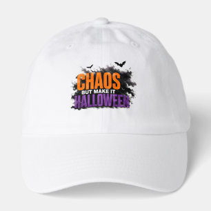 🎃 Chaos But Make It Halloween Funny Spooky Quote Hat