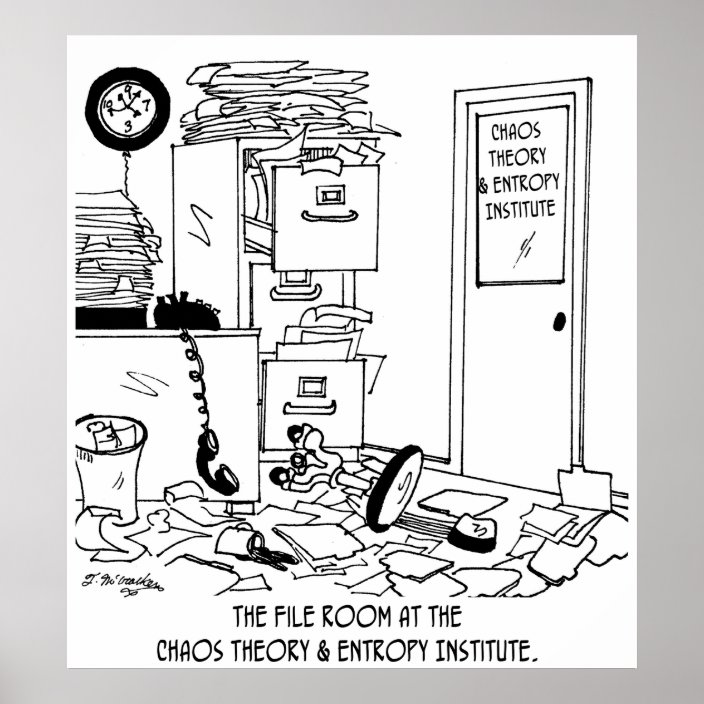 Chaos Cartoon 6292 Poster Zazzle Com