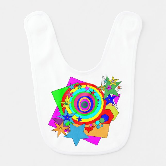 Chaos Color Baby Bib (Front)
