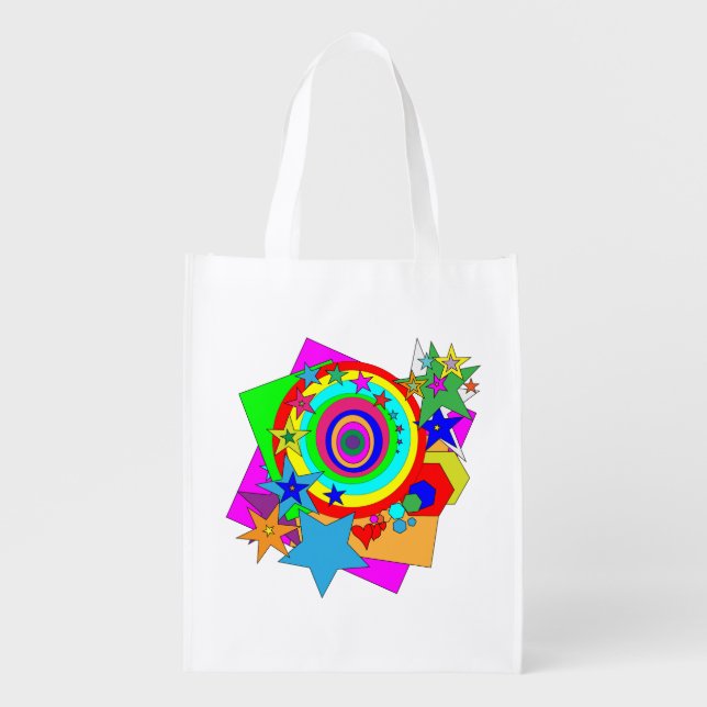 Chaos Color Grocery Bag (Front)