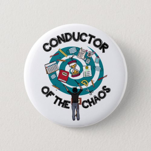 Chaos Conductor Button _ Black