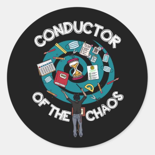 Chaos Conductor Sticker _ Black