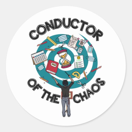 Chaos Conductor White Sticker