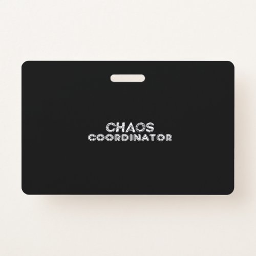chaos coordinator badge