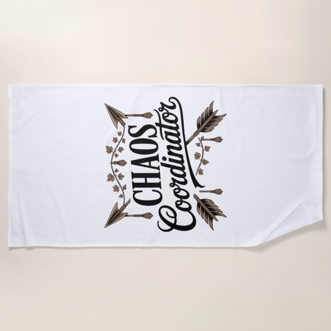 Chaos Coordinator Beach Towel (Front)