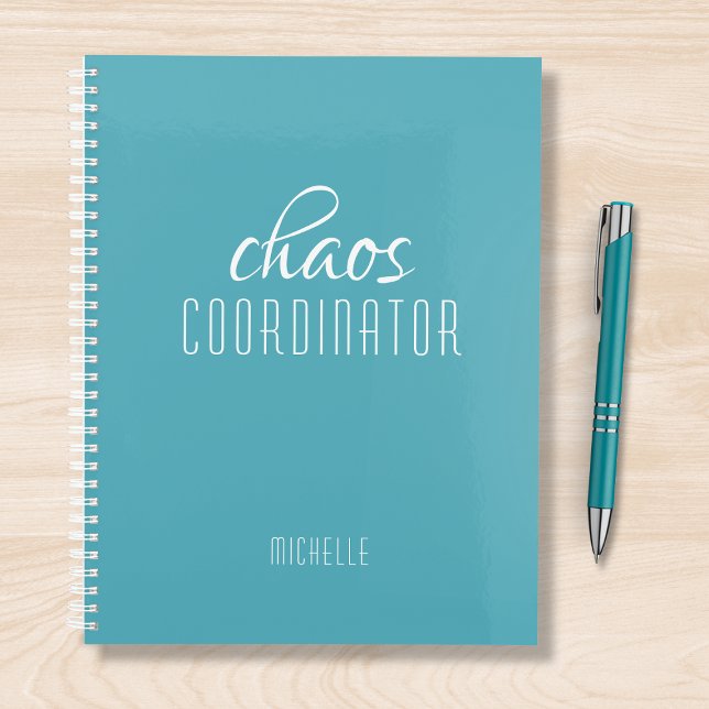 Chaos Coordinator Blue Personalized Name Planner (Creator Uploaded)