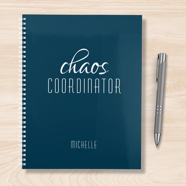 Chaos Coordinator Blue Personalized Name Planner (Creator Uploaded)